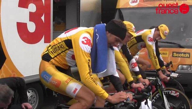 Au départ du prologue du Tour de Normandie à Saint-Lô