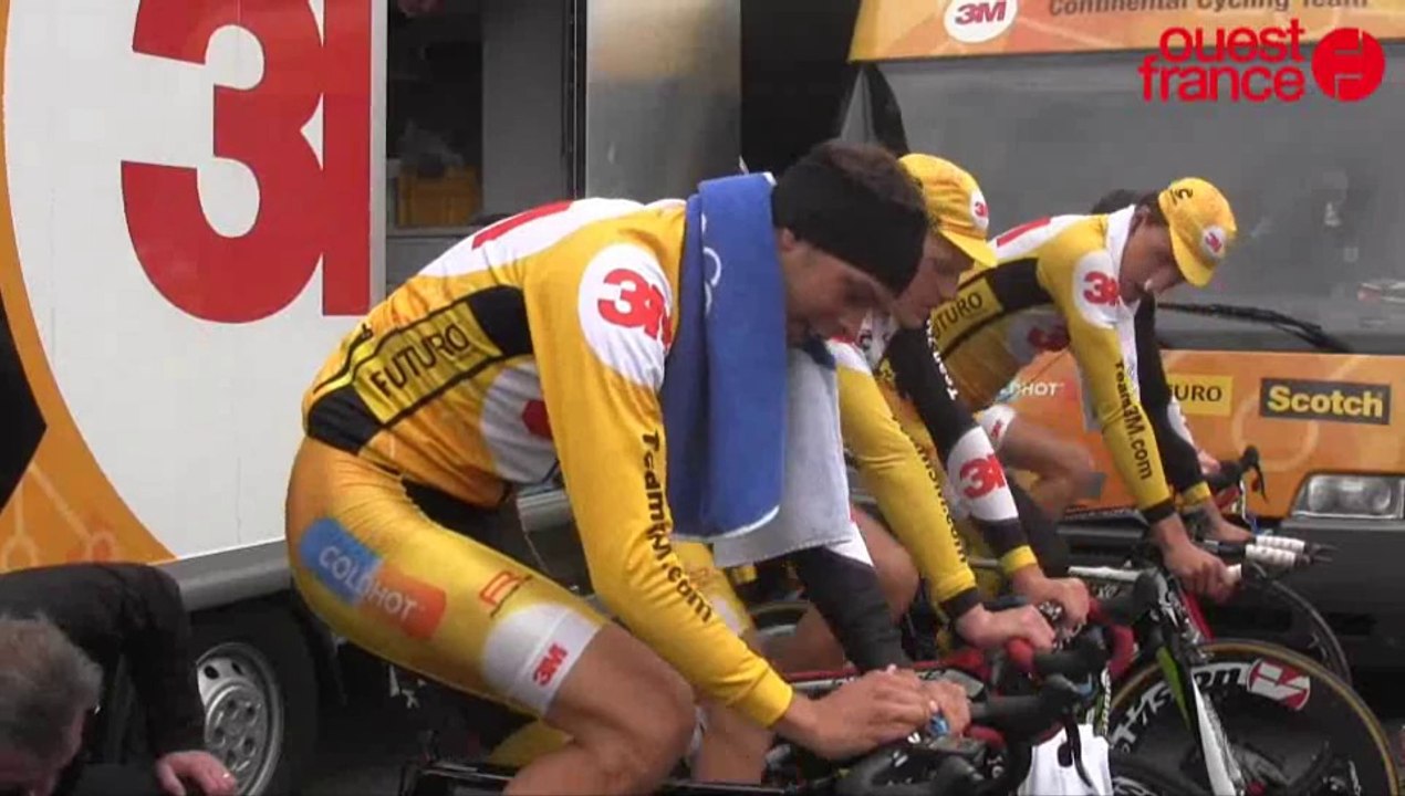 Au départ du prologue du Tour de Normandie à Saint-Lô