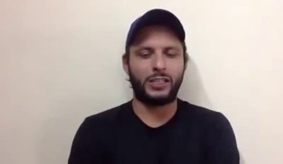 Shahid Afridi Special Video For Pakistani Awam.