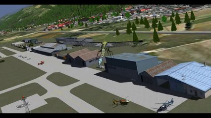 FLIGHTGEAR petit délire en libellule "maison" de LFLR à LFLG