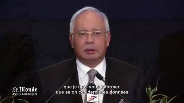 Le vol MH370 s'est abîmé dans l'océan Indien