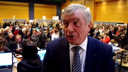 La réaction de Guy Bricout après l'annonce de sa victoire dimanche soir