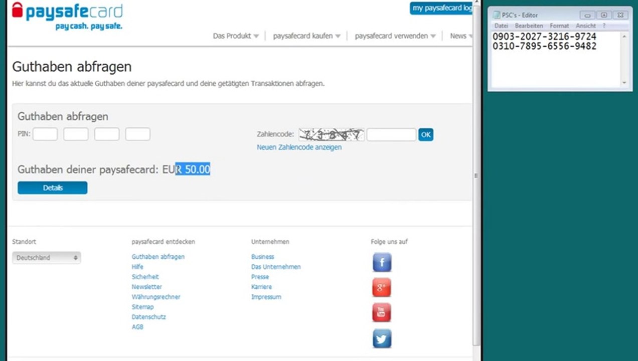 Code PaySafeCard Gratuit Generateur de Code PaySafeCard 2014