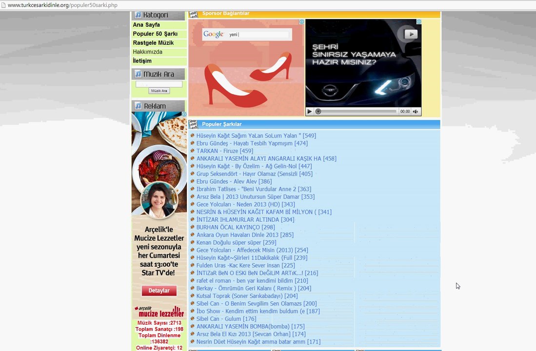 Türkçe Şarkı Dinle , Müzik Dinle