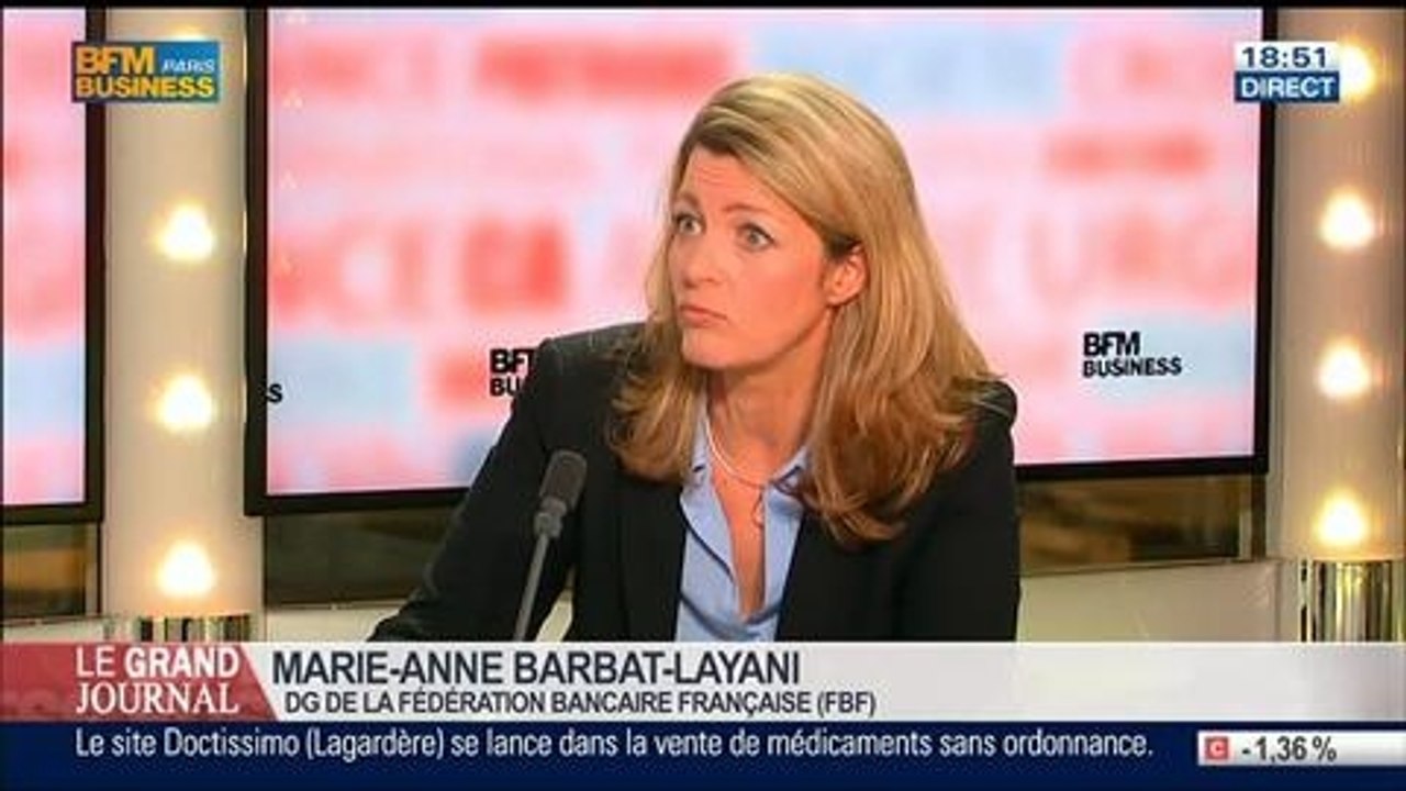 Marie-Anne Barbat-Layani, directrice générale de la Fédération Bancaire Française (FBF), dans Le Grand Journal - 24/03 4/4