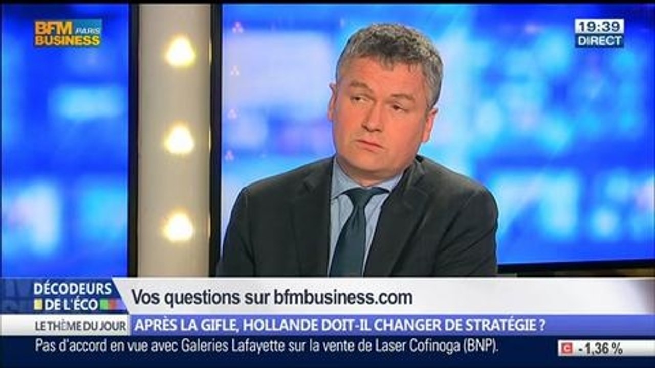 Après la gifle, Hollande doit-il changer de stratégie ?, dans Les Décodeurs de l'éco - 24/03 2/5