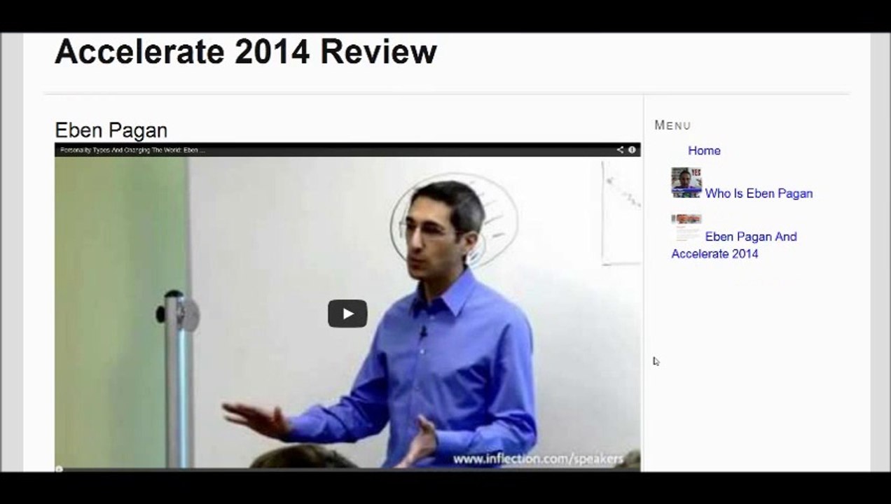 Accelerate 2014 Review - Eben Pagan Business Training