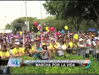 Organizaciones participaron en la "Marcha por la Vida" en contra del aborto