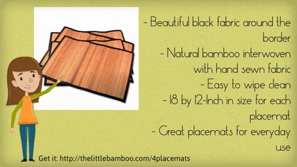 Bamboo Placemats -  Set Of 4