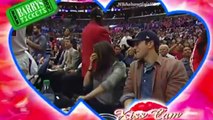 Mila Kunis - Ashton Kutcher - Kiss Cam Moment - March 22, 20