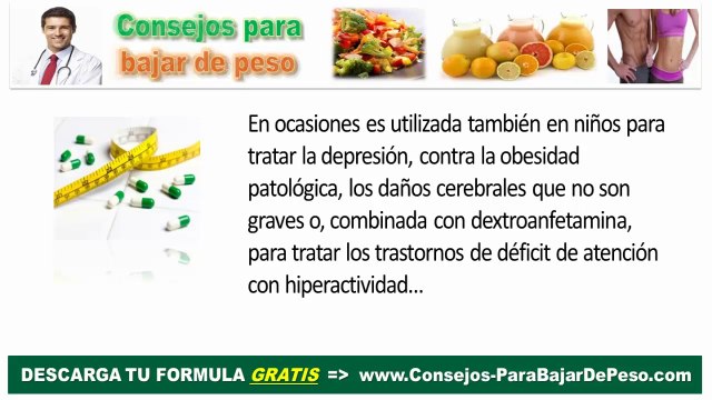 Medicamentos para adelgazar: Las pastillas o cápsulas de anfetaminas