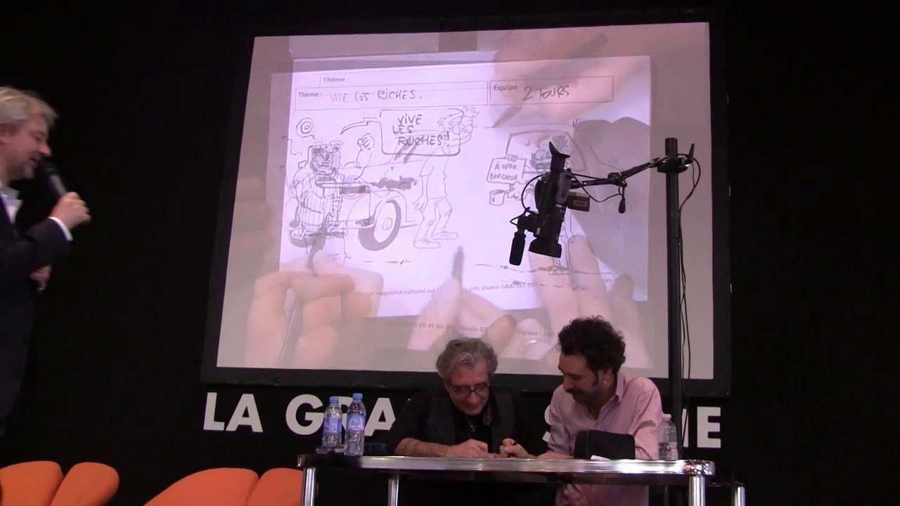 Salon du livre 2014 - Combat de dessins organisé par le magazine Zoo - 1/2