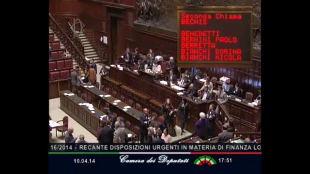 Roma - Camera - 17° Legislatura - 209° seduta (10.04.14)