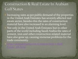 Construction & Real Estate In Arabian Gulf States