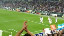 Curva Nord - Punizione Pirlo Juventus - Lione Uefa Europa League 10/04/2014