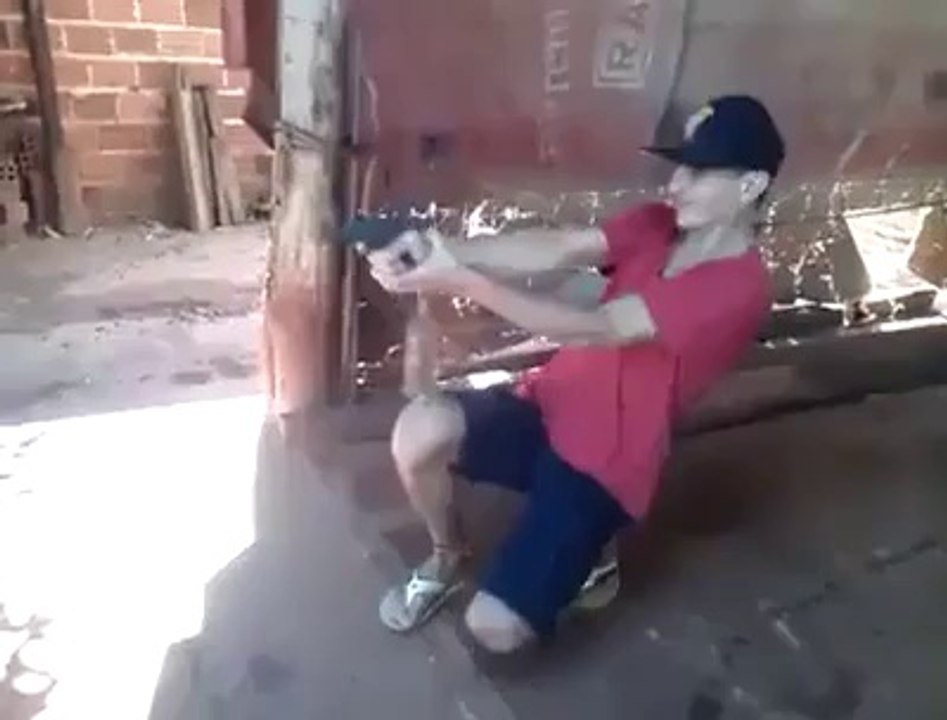 Unusual firing session at the shooting range