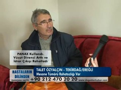 MESANE TÜMÖRÜ RAHATSIZLIĞI VARDI ŞİFALI BİTKİLERİ KULLANDI