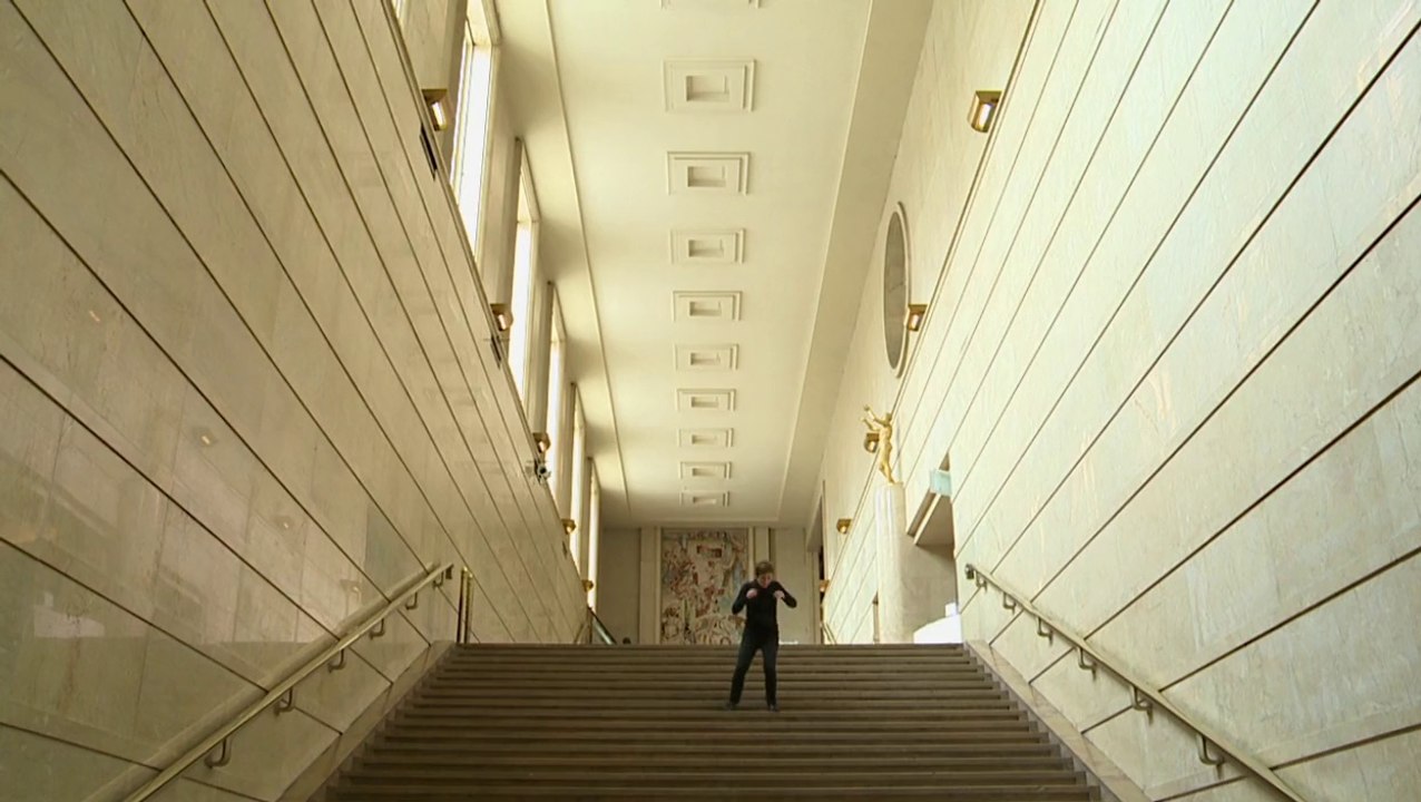 Vue sur les marches : Ginette Laurin