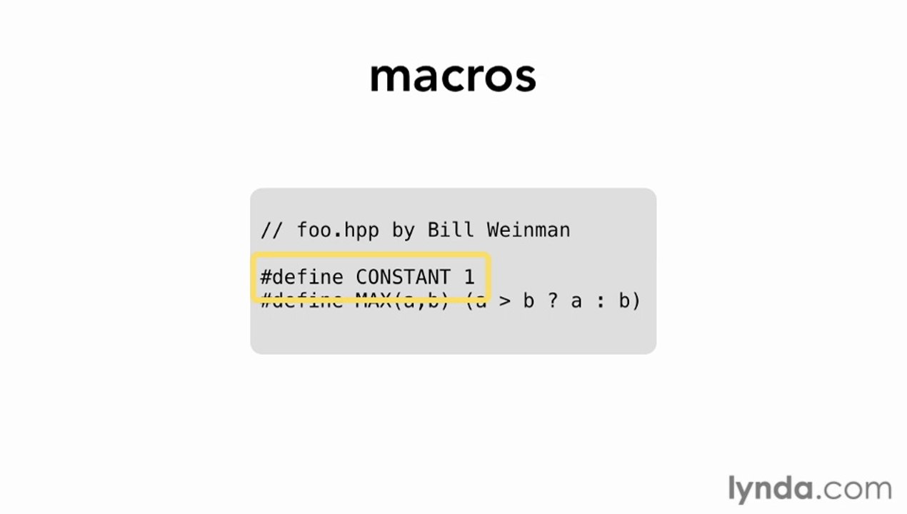 01-About the C preprocessor