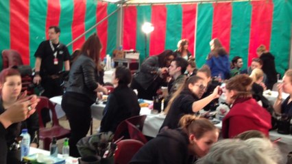 Préparation de la Zombie Parade du Bifff à Bruxelles