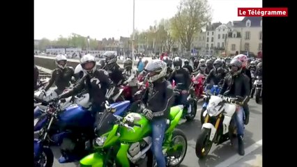 Vannes. Vitesse limitée à 80 km/h : 300 motards manifestent