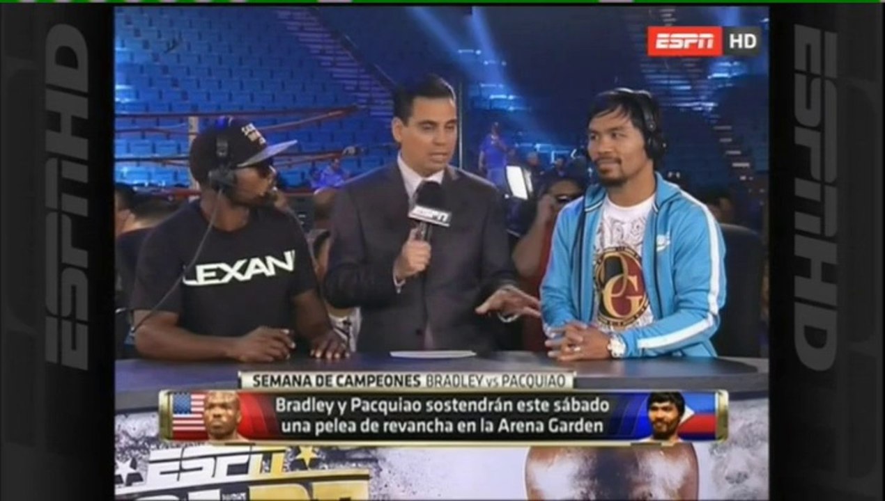 GOLPE A GOLPE - PACQUIAO v BRADLEY 2 - Pesaje 11 Abr 2014