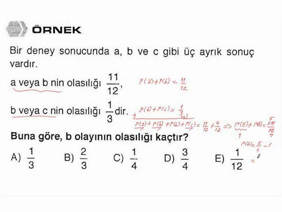 6) Olasılık Hesabı - 2