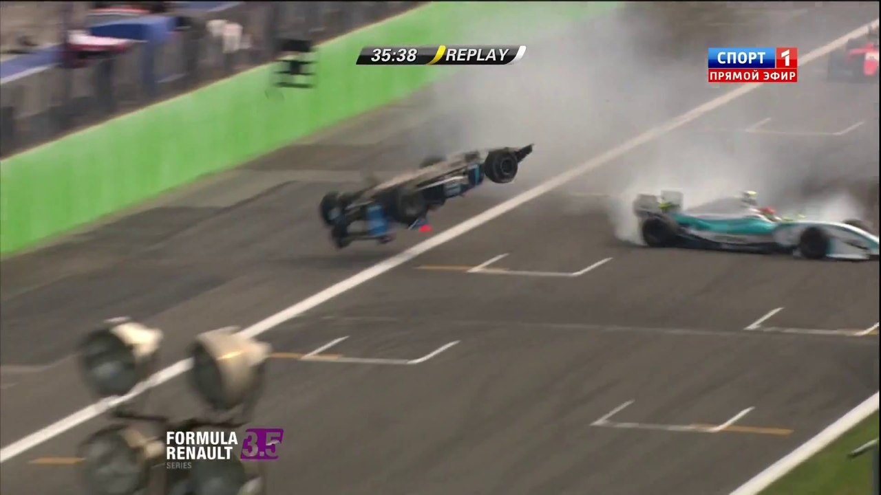 WSBR Monza 2014 Race 1 Huge crash Sorensen Jaafar