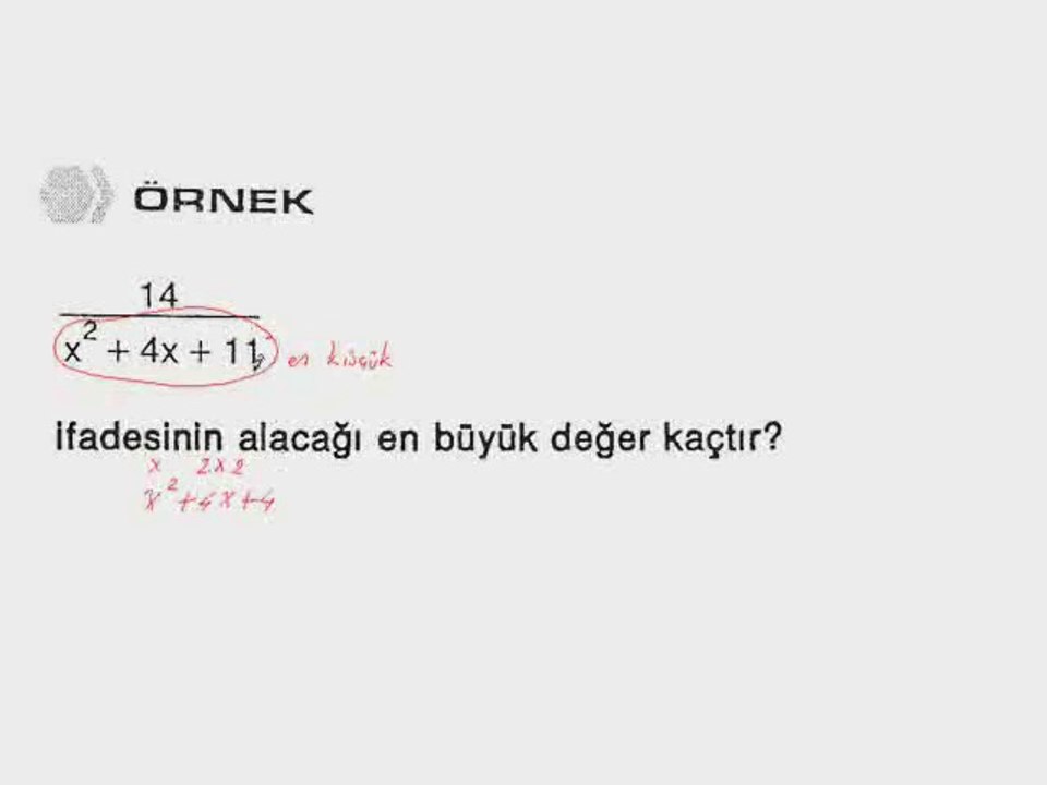1) Özdeşlikler Tam Kare ifadeler