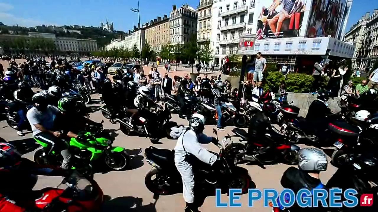 Manif motard à Lyon
