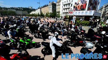Manif motard à Lyon