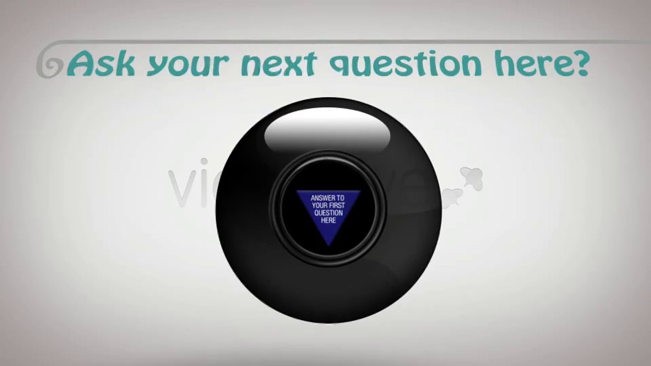 The Predicting 8 Ball - After Effects Template