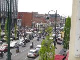 A Lens, manifestation de motards en colère, le 12 avril 2014