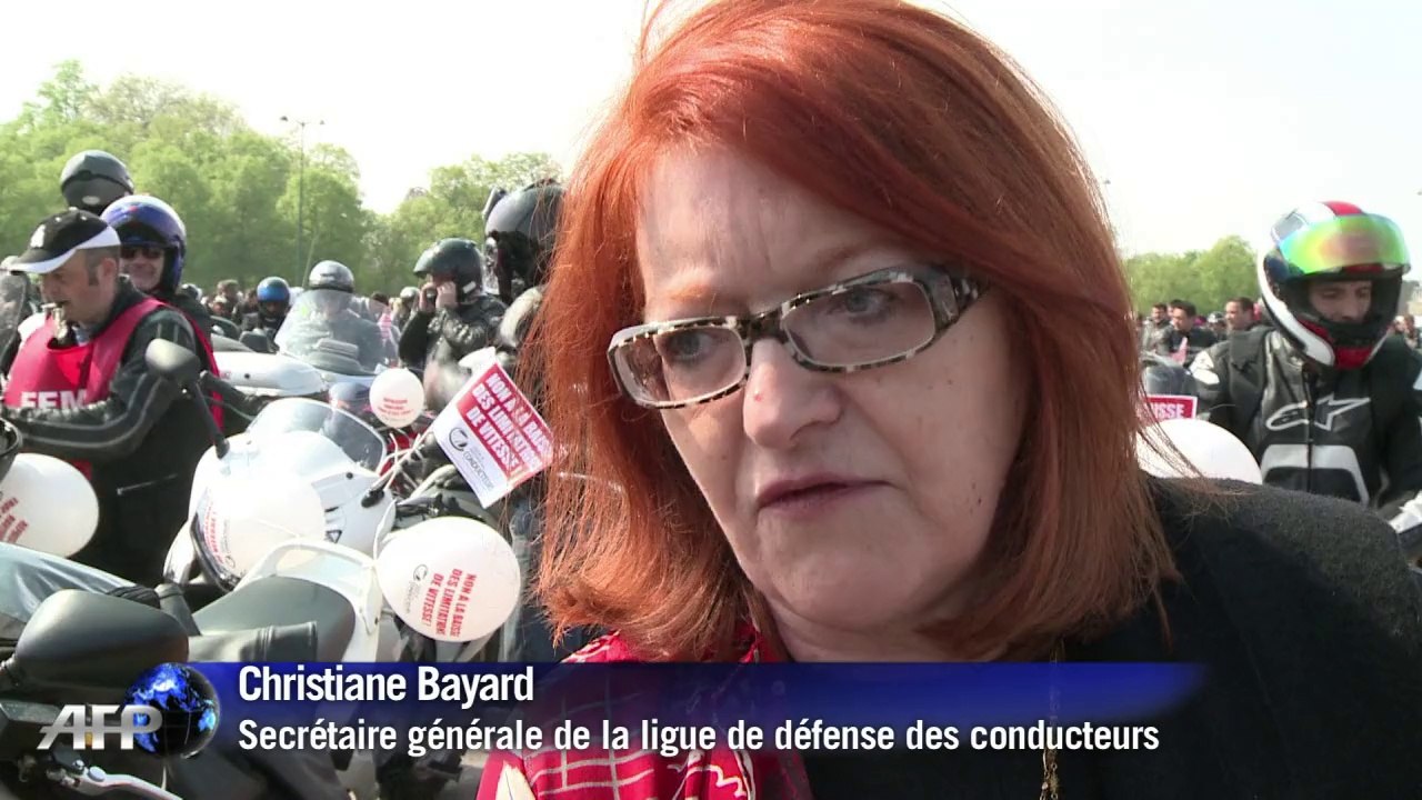 Les motards manifestent contre la limitation de vitesse