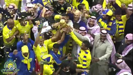 النصر والهلال 2-1 نهائي كاس ولي العهد 1435هـ والتتويج