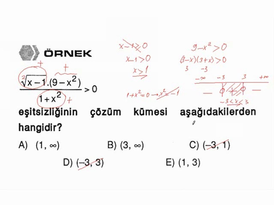 5) Çarpım Bölüm Biçimindeki Eşitsizlikler-2