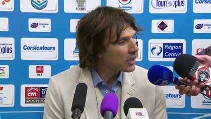 Conférence de presse Tours FC - US Créteil (1-2) : Olivier PANTALONI (TOURS) - Jean-Luc VASSEUR (USCL) - 2013/2014