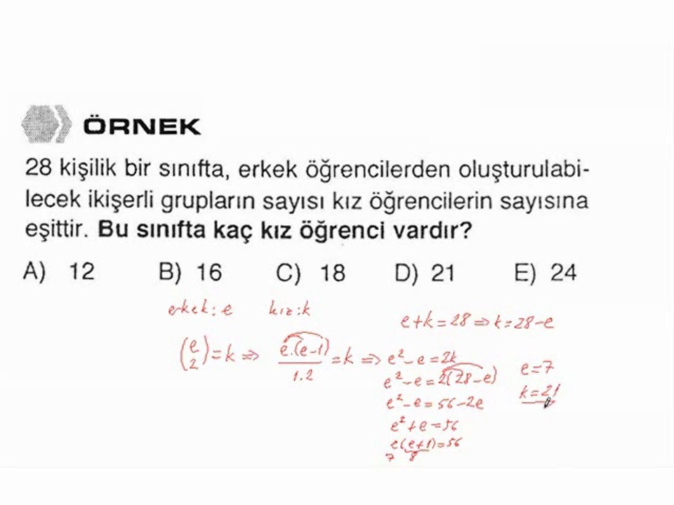 7)  Kombinasyon - 2