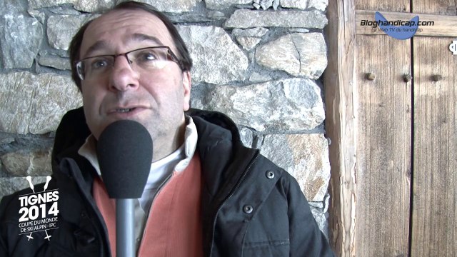 Reconnaissance de la piste avec les partenaires de la Coupe du Monde de Ski à Tignes