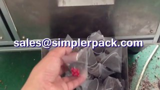 ZH-SJB automatic nylon triangle teabag packing machine - Nettle leaf tea bag packing machine