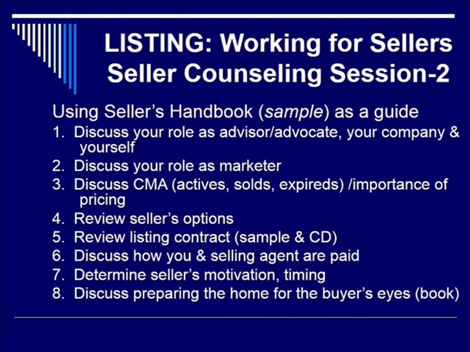 Real Estate Listing And Sale Techniques