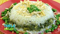 Baked Rice With Green Curry  by Tarla Dalal