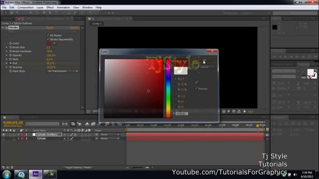 Adobe After Effects CS6 For Beginners - 14 - Awesome Text Effect
