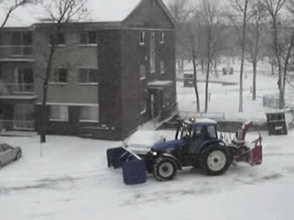 Déneigement du parking