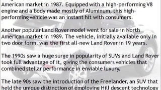 Look for an Established Dealer Selling New and Used Land Rover Vehicles