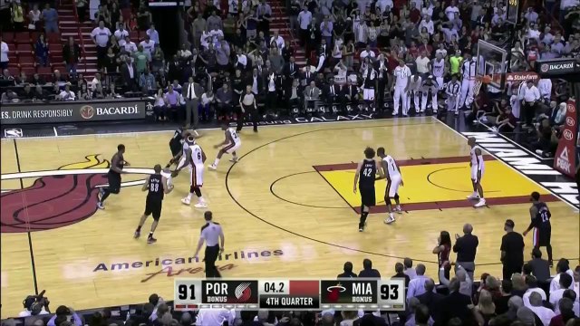 Le panier de la gagne de LeBron James et le contre décisif de Chris Bosh