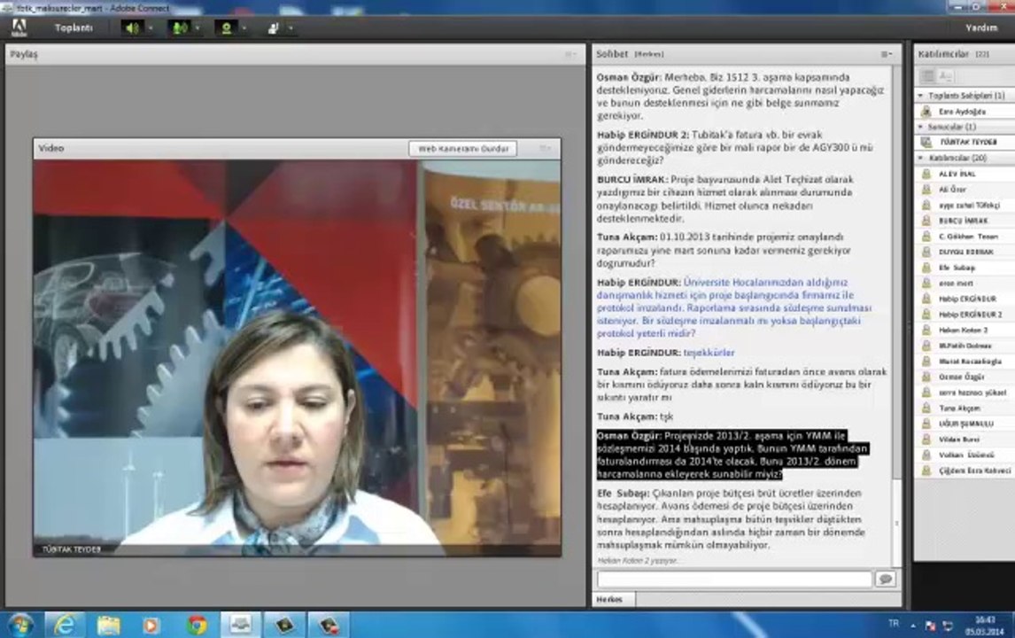 Mali Süreçler Webineri (1501,1507,1509,1511)- 05 Mart 2014 Tarihli
