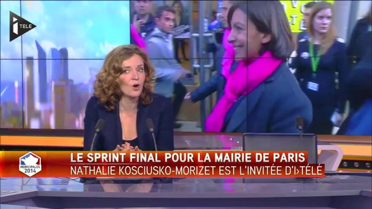 NKM est l'invitée de Bruce Toussaint sur iTELE, le 25/03/2014