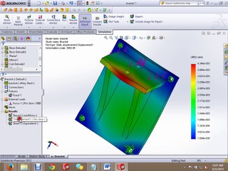 Static Stress Analysis in Solidworks. tutorial