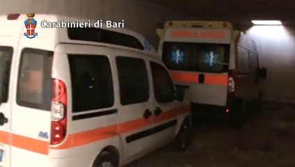 Bitetto: rinvenute due ambulanze rubate in un casolare tra gli ulivi